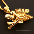 Fashion Stainless Steel Jewelry Gothic Charms Skull Pendants Necklace